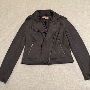 Philosophy Charcoal Leather Jacket